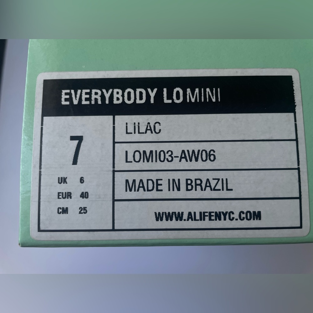 ALife Everybody Lo Mini Lilac Men Sneakers Size 7 - Picture 12 of 13